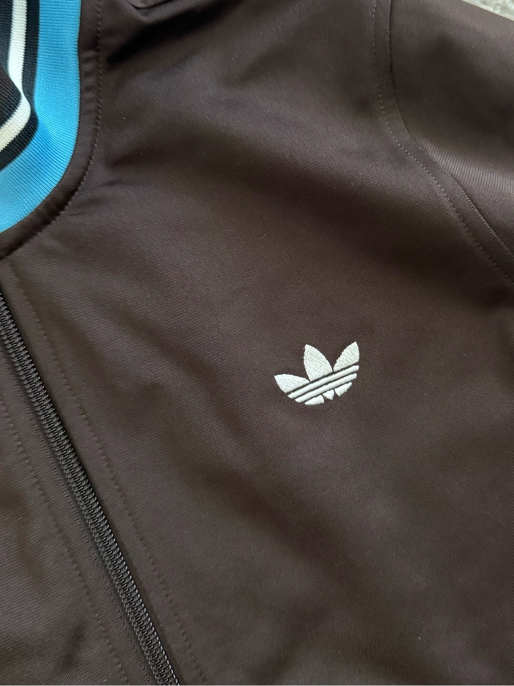 adidas Originals Women’s Brown & Blue Fitted Track Jacket - Picture 4 of 11